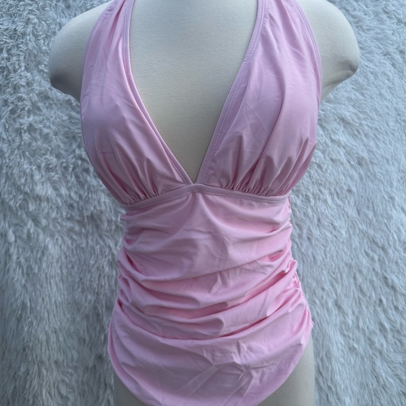 New Aimage Pink Halter one piece Swimsuit - Picture 1 of 5